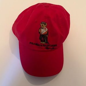 Polo bear red hat